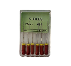 К файл ( K-files) 6шт\уп довжина 25 мм №10