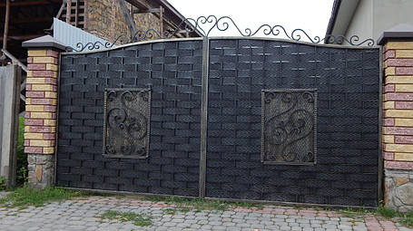 Ворота ковані Плетенка3, фото 2