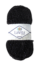 Пряжа Velurex Lavita-6500 чорний