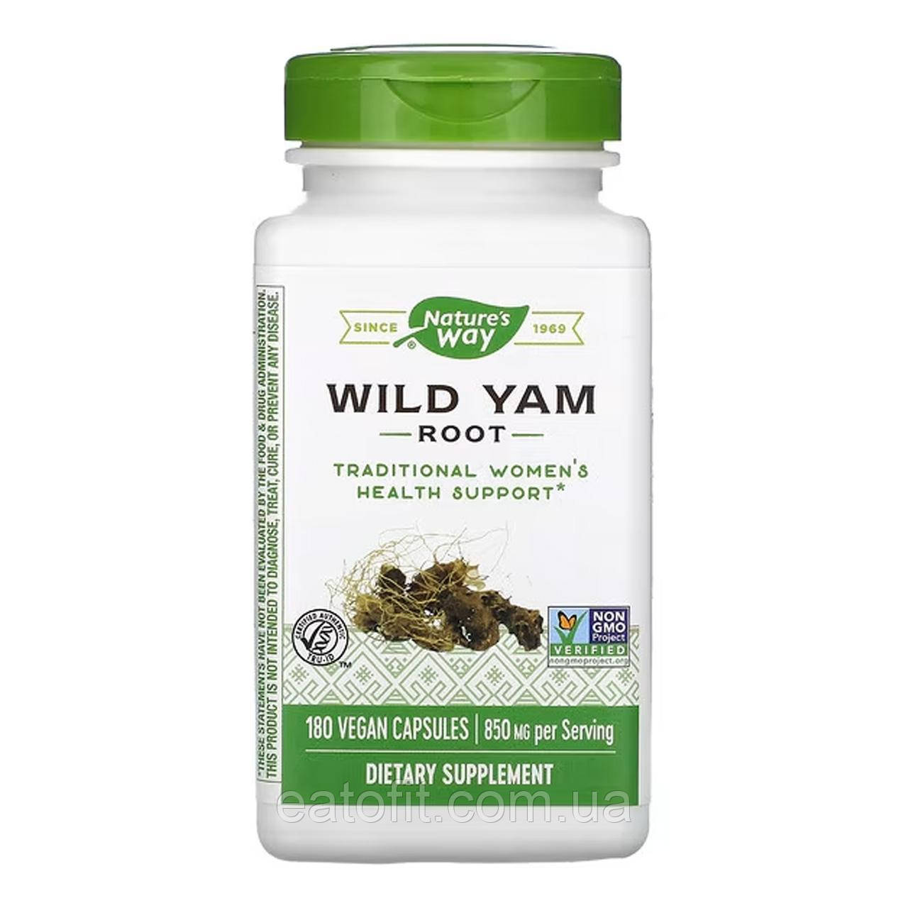 Дикий ямс (Wild Yam) 700 мг 180 капсул NWY-15350