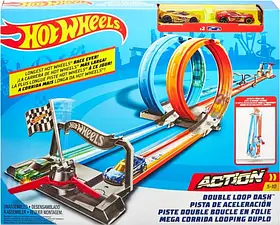 Портативний трек «Подвійна петля» Hot Wheels GFH85 ОРИГІНАЛ