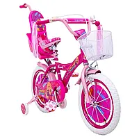 Дитячий Велосипед 16" колеса Beauty від 4 років Рожевий