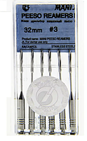 Розгортки Peeso Reamers №3, 32 мм. 6шт. / П'єзо Римери  MANI (Японія)