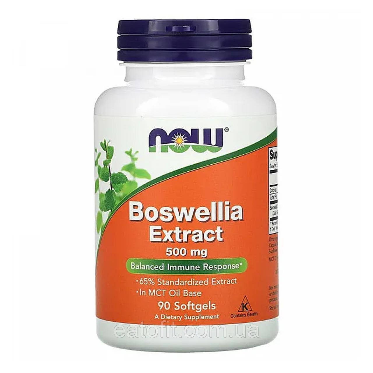 Босвеллія для суглобів (Boswellia) 500 мг 90 капсул NOW-04936
