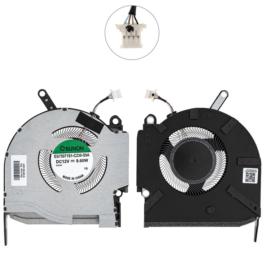 Оригінальний вентилятор для ноутбука HP Omen 16-K (GPU FAN), 12V, 80W, (Кулер), фото 1