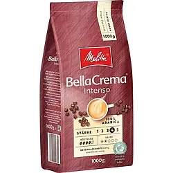 Кава в зернах Melitta BellaCrema Intenso 1кг Німеччина Арабіка Мелітта темної обсмажування
