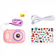 Дитяча цифрова фото-відео камера HOCO DV205 Рожева, фото 4