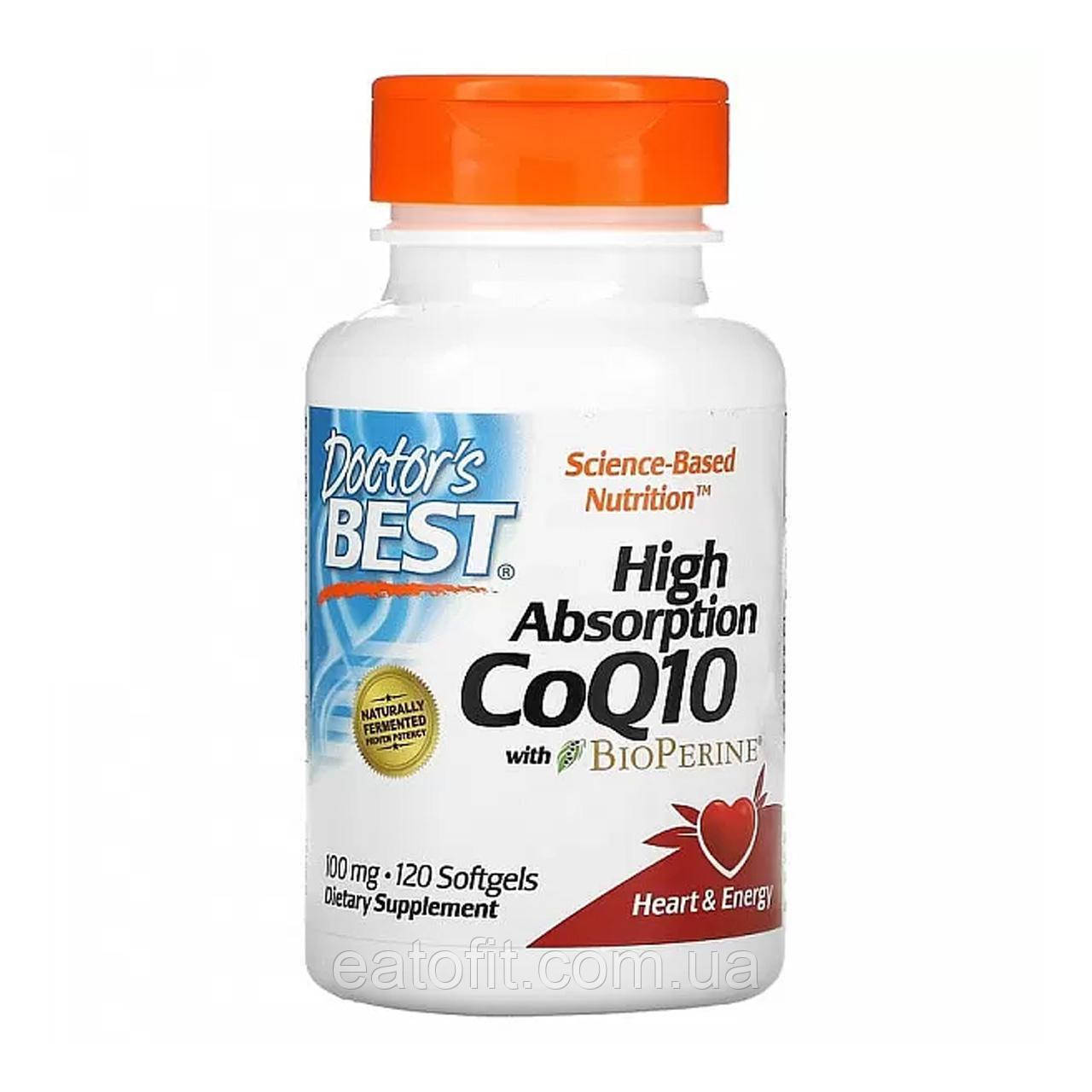 Коензим Q-10 з біоперином (CoQ10 with Bioperine) 100 мг 120 капсул DRB-00183