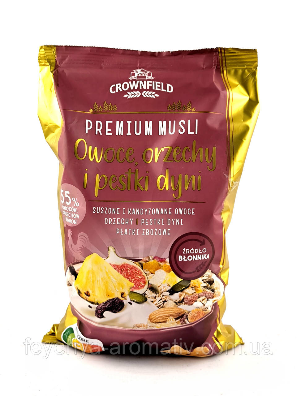 Мюслі з фруктами, горіхами та насінням Crownfield Premium Musli 700 г