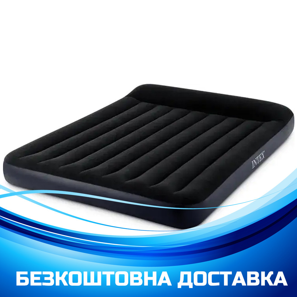 Надувне ліжко двомісне з вбудованим насосом USB (152-203-25см.) Intex 64150, фото 1