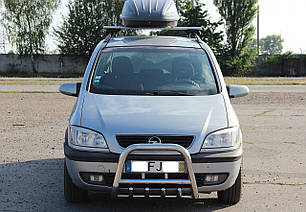 Передній захист кенгурятник нерж Opel Zafira A 1998-2006