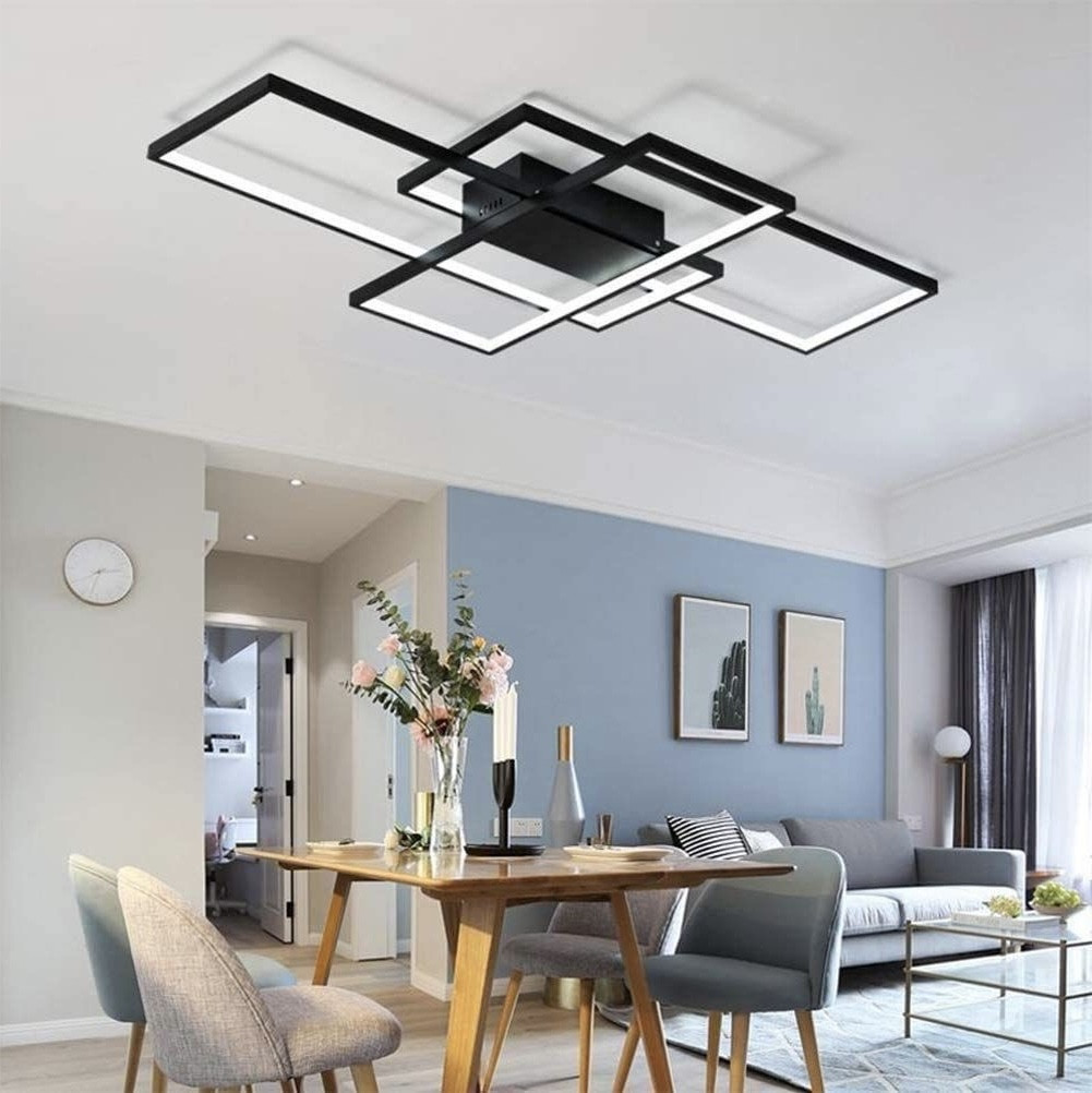 Світлодіодна Led люстра 85 Вт з пультом керування до 18 м² Sven 3s smart Bk