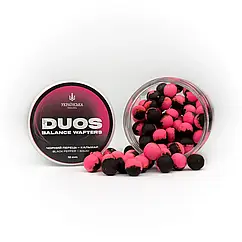 Вафтерс  Balance Duos 12 мм Чорний Перець - Кальмар Українська Рибалка