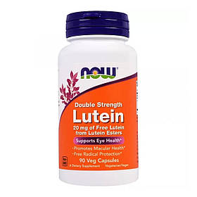 Лютеїн подвійна сила (Lutein Double Strenght) 20 мг 90 капсул NOW-03069