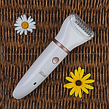 Жіночий тример акумуляторний з насадками 3в1 водонепроникний до 60хв роботи Zilan ZLN8740, фото 6