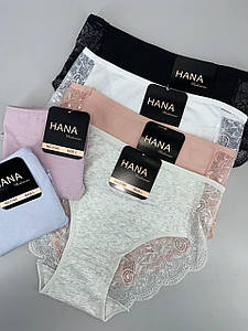 Трусики мереживні завищена посадка HANA ХL (4шт/уп)