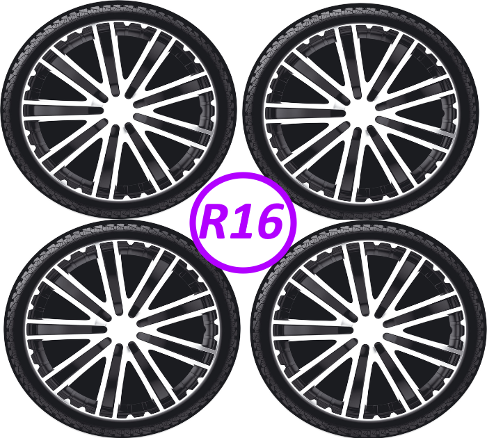 Ковпаки колісні ARGO R16 TORO BLACK SILVER, фото 1