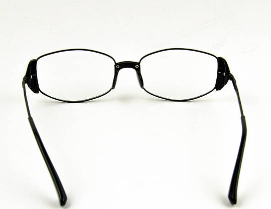 Іміджеві прямокутні окуляри (арт. 6001) чорна оправа, фото 3