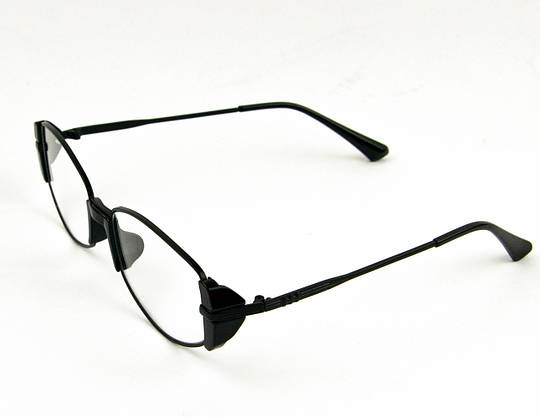 Іміджеві прямокутні окуляри (арт. 6001) чорна оправа, фото 4