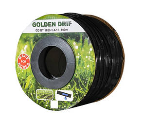 Крапельна стрічка емітерна шланг для поливу парників GOLDEN DRIP 100 м