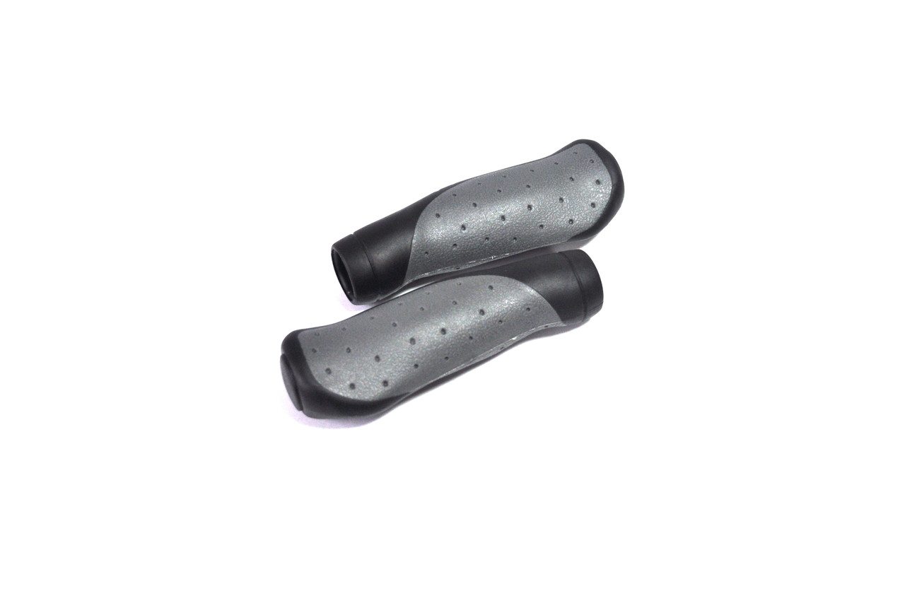 Ручки вело керма (грипси) CROSSRIDE 135 мм FL-431/CR-G302A чорно-сірий, фото 1