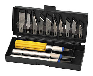 Скальпелі для вирізування MASTERTOOL набір 13 шт 17-1013