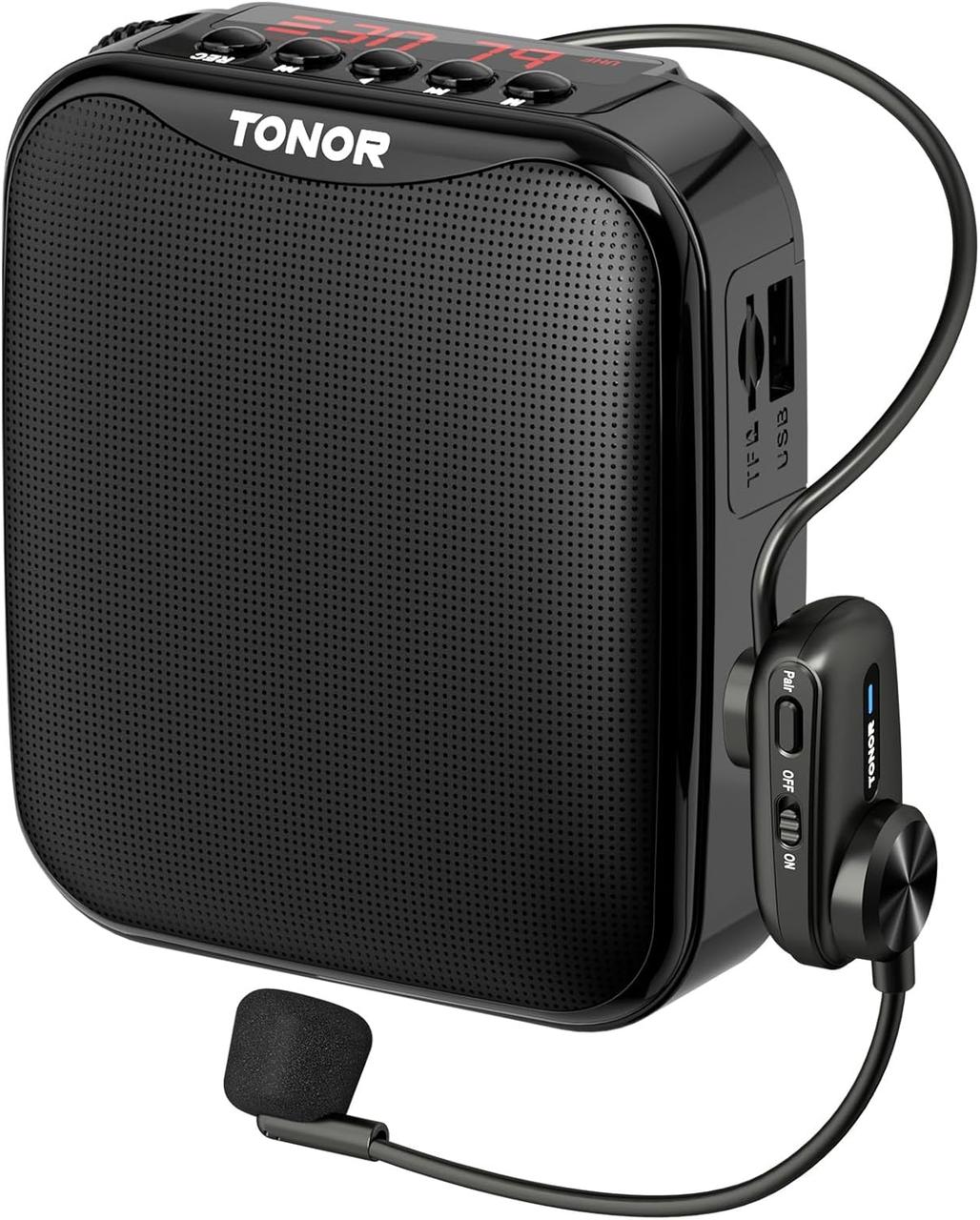 TONOR Voice Amplifier К11 Портативний динамік Bluetooth з дротовим мікрофоном, гарнітурою, фото 1