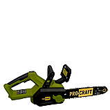 Пила ланцюгова акумуляторна ProCraft PKA60 (без АКБ та ЗП), фото 3