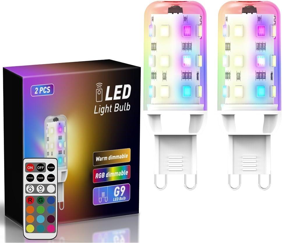 Модернізовані світлодіодні лампочки G9 RGB зі зміною кольору 2 Вт, фото 1