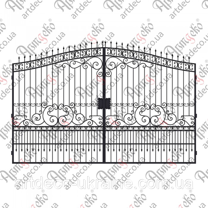 Розсувні ковані ворота.3240х4840 (КВ-23) КОМПЛЕКТ ЕЛЕМЕНТІВ, фото 1