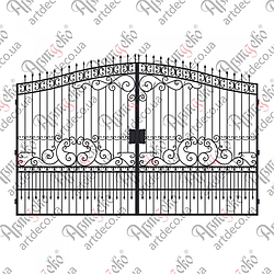 Розсувні ковані ворота.3240х4840 (КВ-23) КОМПЛЕКТ ЕЛЕМЕНТІВ