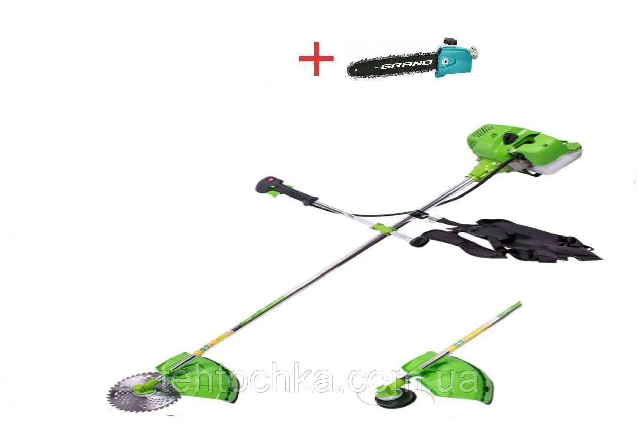 Бензокоса Craft-tec GS-777 — 4400W+Насадка-висоторіз