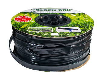 Крапельна стрічка емітерна шланг для поливу парників GOLDEN DRIP крок 15 см
