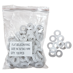 Силіконова прокладка термостійка 3/8 дюйм 14.7 х 7.9 х 3.1 мм упаковка 100 штук