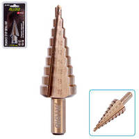 Alloid Pro. Сверло ступенчатое по металлу кобальтовое, Р6М5К5, 4-20мм