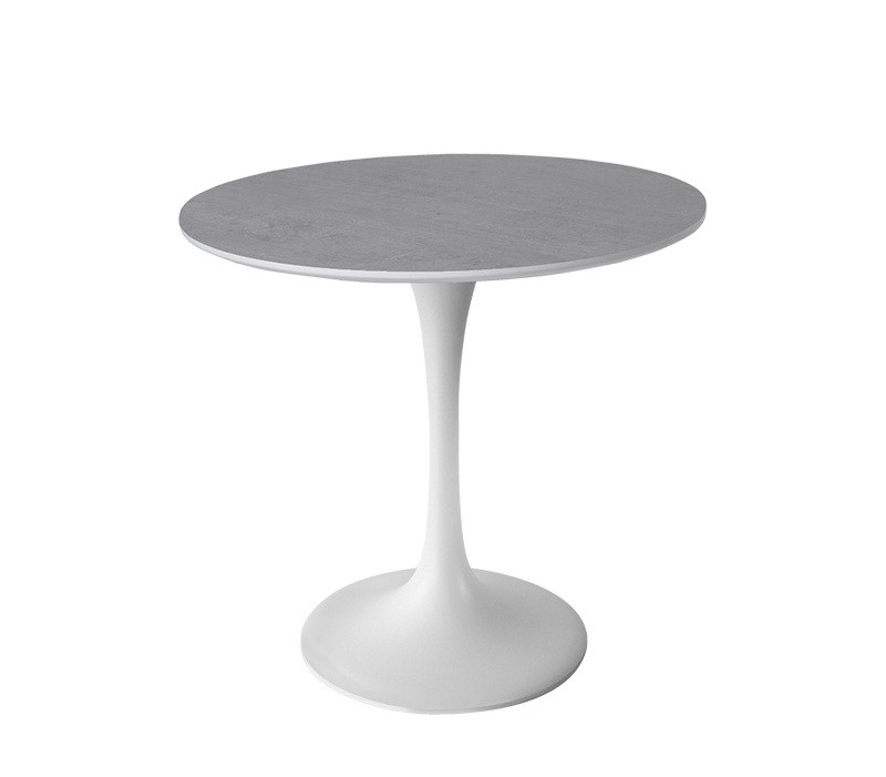 Столик кавовий Peony white HPL H16 сірий камінь D600 мм (Новий Стиль ТМ)