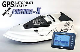 Прикормочний кораблик Фурія Шторм з GPS (Fortuna-X) Ехолот Toslon TF300, фото 3