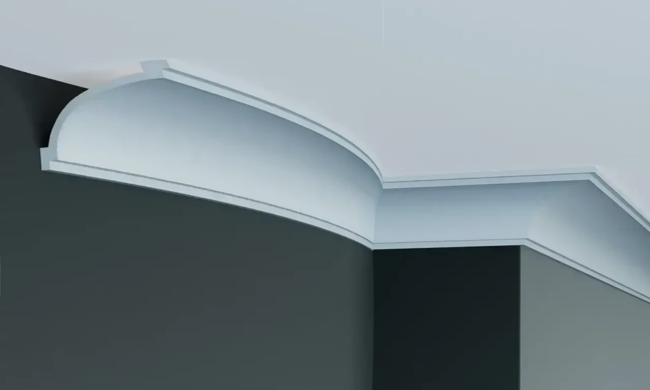Стельовий гнучкий плінтус Gaudi P136F (7,5х11,5)см, довжина 2м