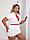 Сексуальний костюм медсестри Pluse size (Розмір xl, xxl, xxxl, xxxxl), білий, фото 5