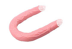 Двосторонній фалоімітатор Hi Basic Flesh Chisa 50см