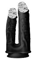 Чорний подвійний термоактивний фалловітатор Real Love Double Penetrator Dream Toys