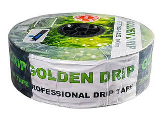 Крапельна стрічка емітерна шланг для поливу парників GOLDEN DRIP крок 10 см