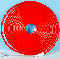 Гнучкий світлодіодний неон RGB на 5 м з пультом і блоком живлення Червоний