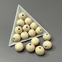 Намистина дерев'яна кругла 12 мм, бук