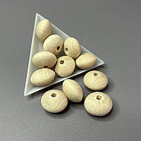 Намистина дерев'яна кругла 12 мм, бук