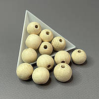 Намистина дерев'яна кругла 16 мм, бук