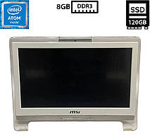 Моноблок MSI MS-A923/18.5” TN 1366x768/Intel Atom D525 1.80GHz/8GB DDR3/SSD 120GB/Intel HD Graphics Media Accelerator 3150 Б/В