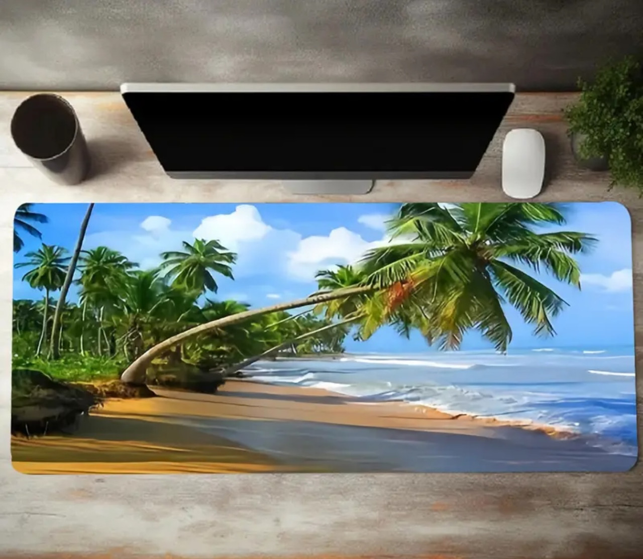 Килимок для миші з дизайном морського пейзажу, розмір 80/30, фото 1