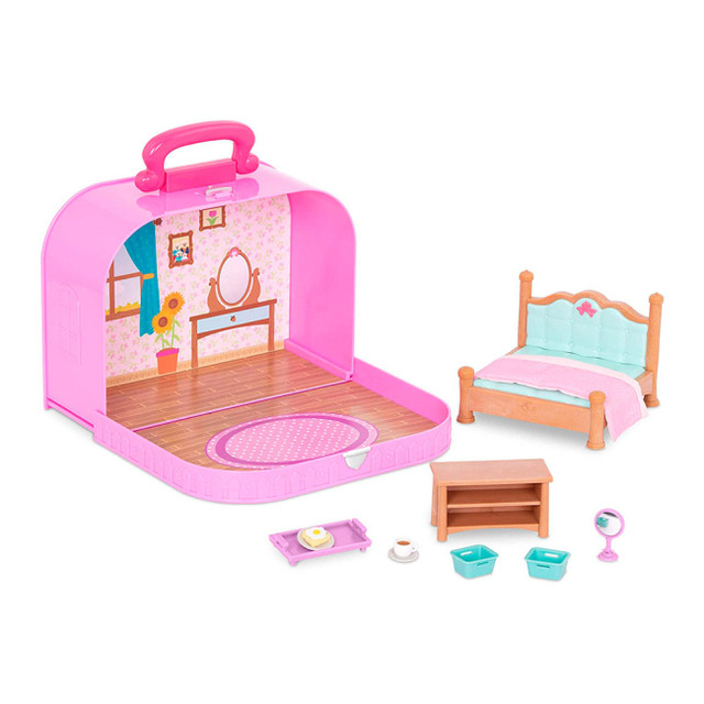 Ігровий набір Li'l Woodzeez Кейс фіолетовий Вітальня з аксесуарами WZ6598Z