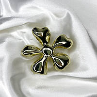 Шпилька для волосся Finding Краб металевий для волосся квітка Золотистий 7.5 см